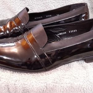 Men's dress shoes, black, sz 12w, tuxedo Mezlan